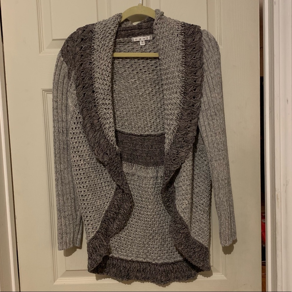 CAbi Circle Cable Knit Cardigan